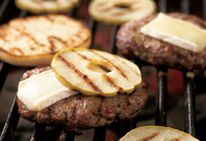 Hamburgers on the Grill
