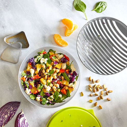 Details about   Pampered Chef Free shipping Salad Cutting Bowl Set