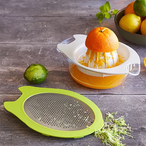 Mandoline Slicer/Grater with Safety Guard Holder and Citrus Juicer