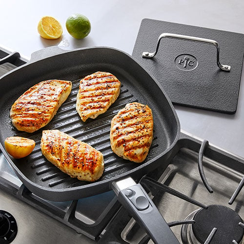 Cast Iron Griddle Plate Non Stick Skillet Grill Induction Safe Grill BBQ Cooking 