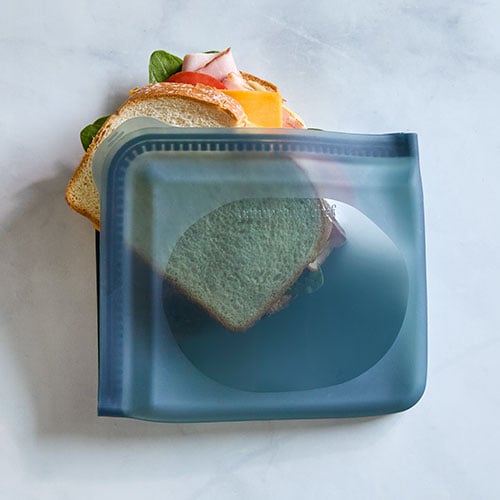 Reusable Silicone Food Storage Bags (5 x Medium) for Sandwich