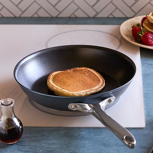 Deep Cut: 10 Inch Stainless Steel Skillet with Lid