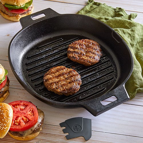 Pampered Chef 12 (30cm) Cast Iron Grill Pan Skillet