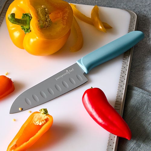 Pampered Chef Coated Santoku Knife