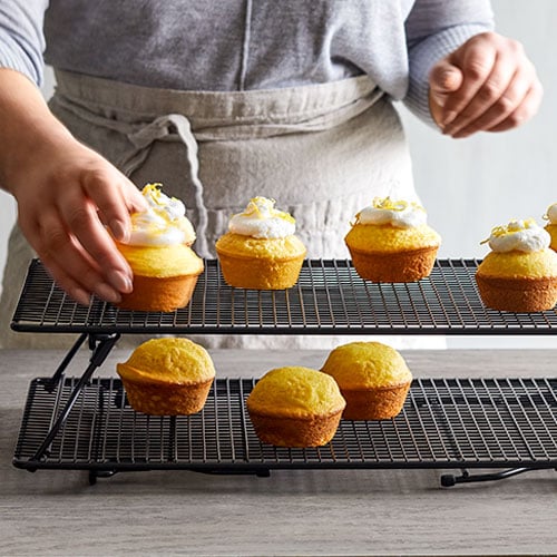 Toaster Oven Pan with Rack Set Small Baking Tray and Grid Cooling