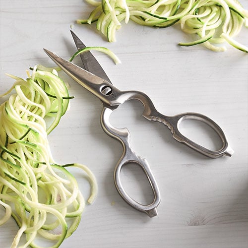 Country Kitchen Set of 2 Kitchen Scissors- Stainless Steel Kitchen Shears,  Cooking Scissors for Cutting Meat, Chicken, Herbs and Produce with Blade