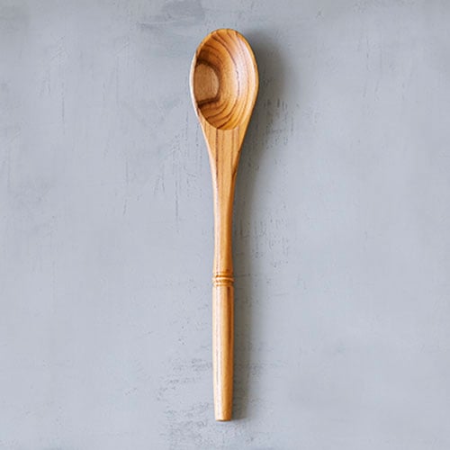 Small Pan Stirrer Left or Right Hand Stirring Utensil Wood 