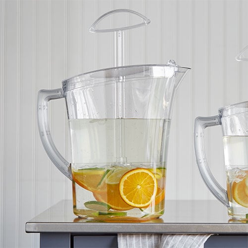 Glass Pitcher with Lid 16 3/4-Ounce Juice Pitcher