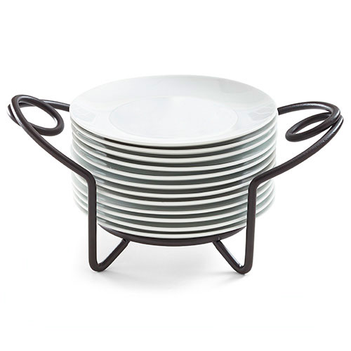 Appetizer Plates & Caddy Set