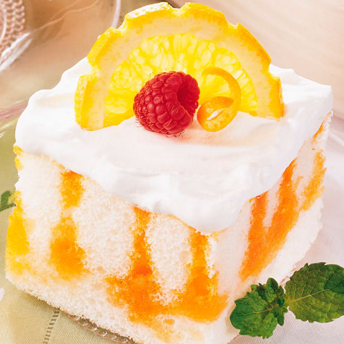 Citrus Striped Angel Cake Recipes Pampered Chef US Site