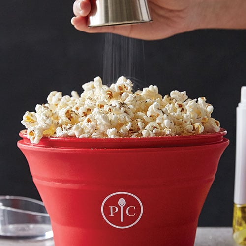 Peak Popcorn Popper W&P NEW Collapsible Microwaveable red New