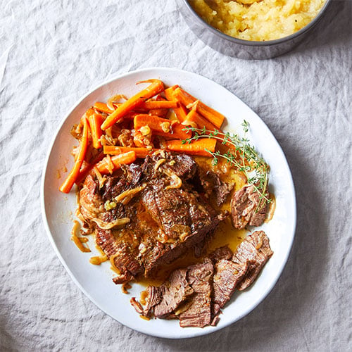 Pressure Cooker Pot Roast With Mashed Potatoes - Recipes