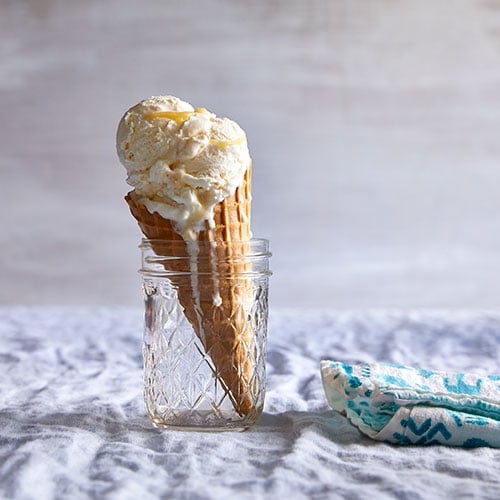 Honey Butter Shortbread Ice Cream