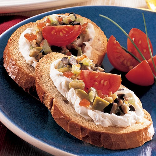 Warm Olive Bruschetta Recipes Pampered Chef US Site