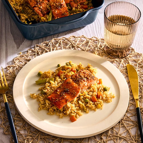 Salmon and Fried Rice - Recipes | Pampered Chef US Site