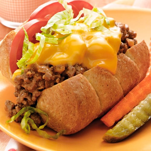 Cheeseburger Hoagie Sandwiches Recipes Pampered Chef US Site