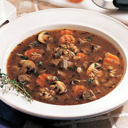 Mushroom Beef Barley Soup
