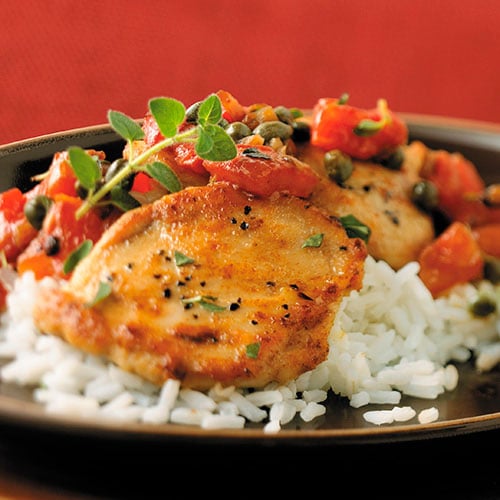 Chicken Medallions with Capers & Tomatoes Recipes Pampered Chef US Site