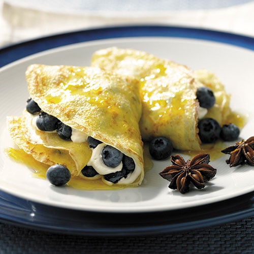 Blueberry Crêpes with Star Anise Syrup Recipes Pampered Chef US Site