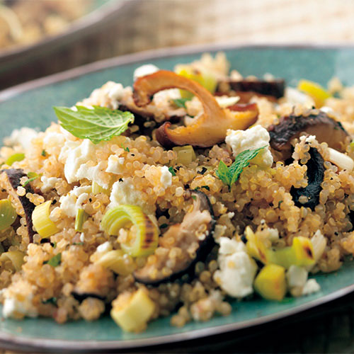 Quinoa Salad with Shiitake Mushrooms and Leeks Recipes Pampered