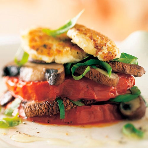 Tomato, Basil and Portobello Napoleons Recipes Pampered Chef US Site