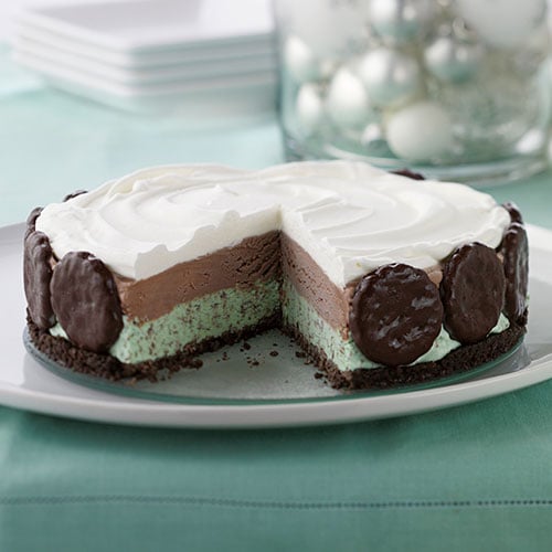 Mint Chocolate Ice Cream Roll Cake • Pint Sized Baker