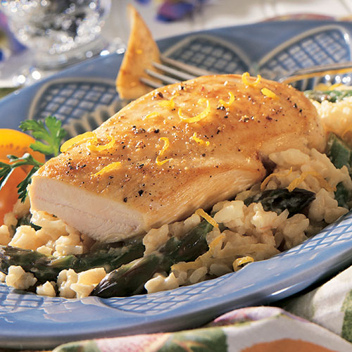Chicken & Asparagus Risotto Skillet Recipes Pampered Chef US Site