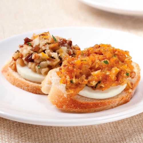 knife  Cheese chef Goat & Tapenade Crostini pampered cheese