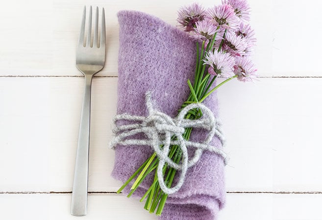 Purple, Gray & White