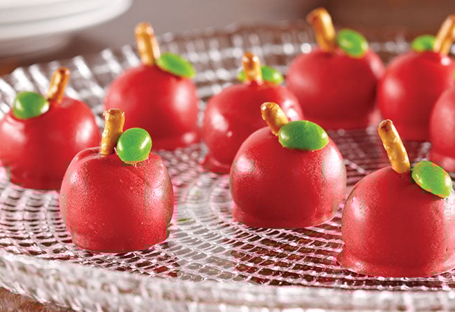 Apple Shaped Truffles