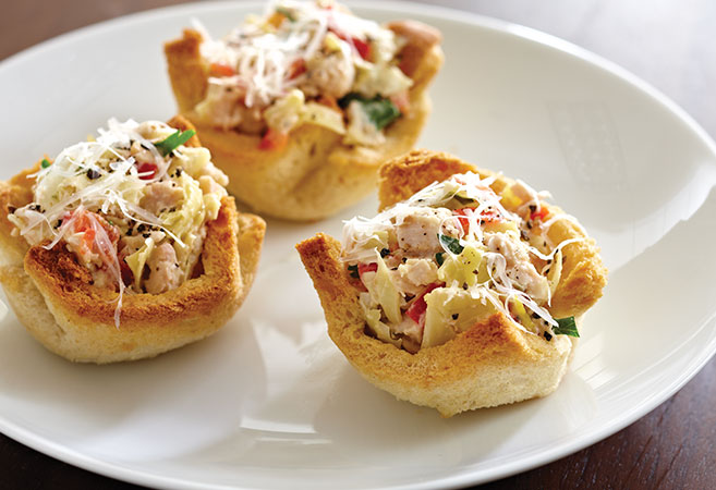 artichoke salad tarts