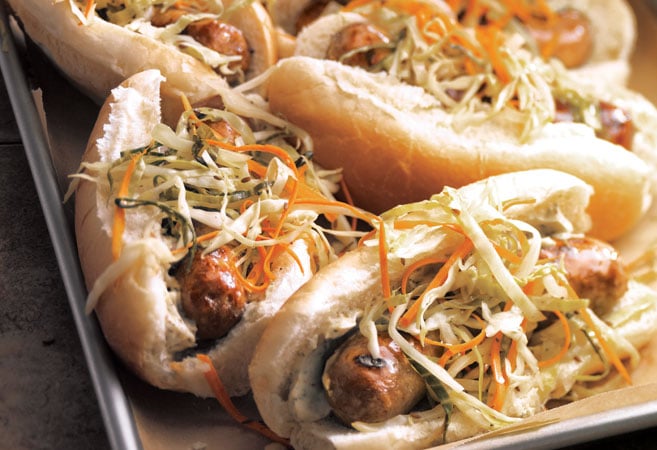 Brat with Toppings