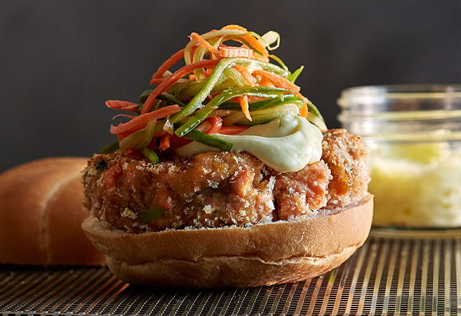 Asian Salmon Burgers