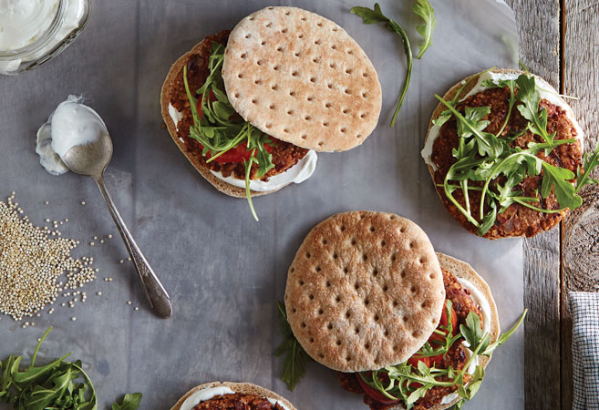 Walnut Quinoa Burgers