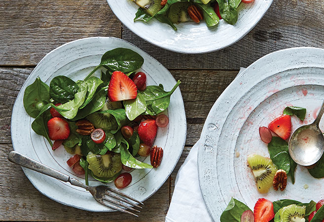 Summer Fruit & Spinach Salad