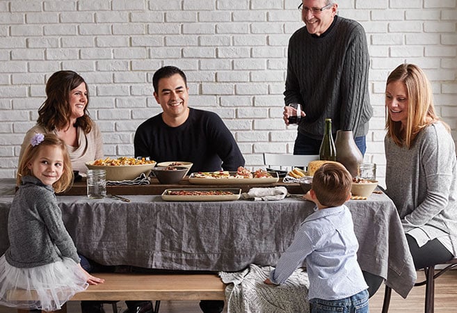 Family Gathered Together