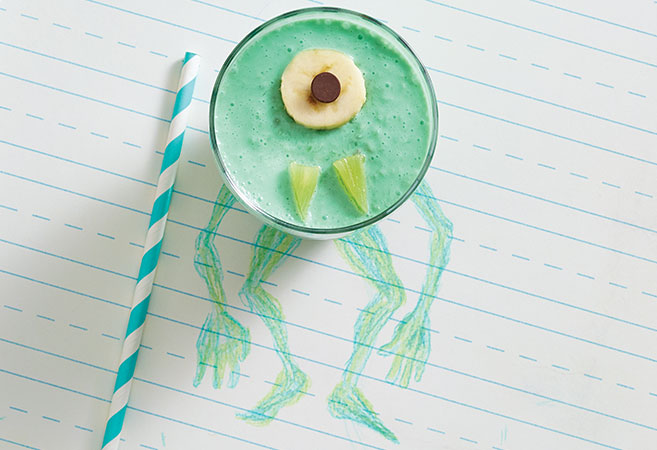 Monster Green Fruit Smoothie