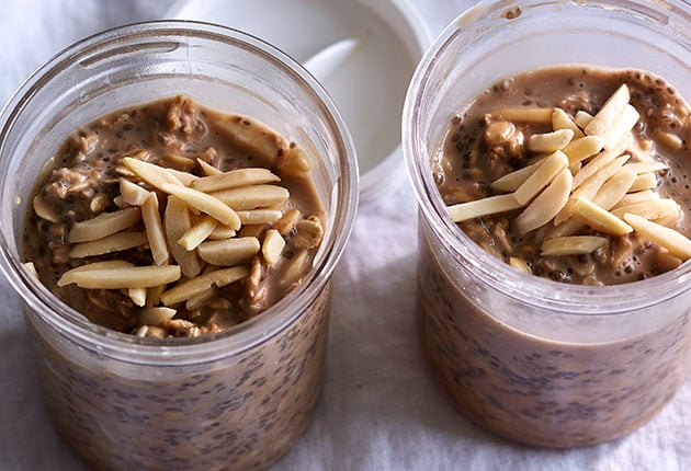 Almond Latte Overnight Oats