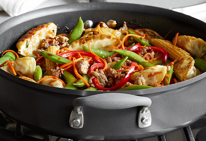 Port Pot Sticker Stir-Fry