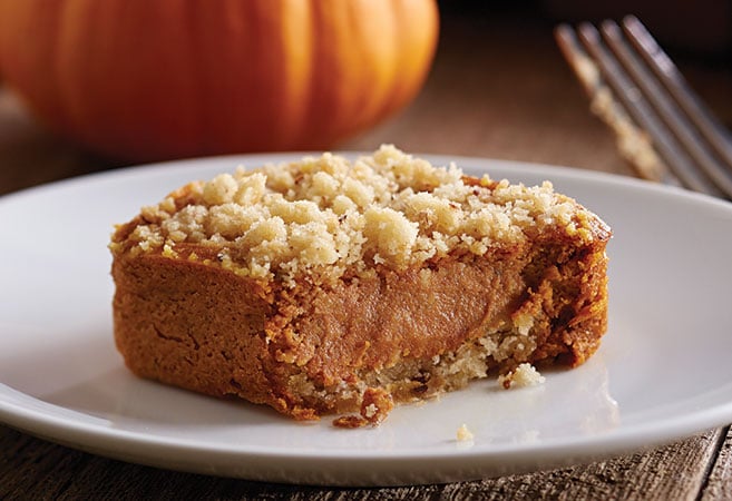 Pumpkin Streusel Cheesecake Squares