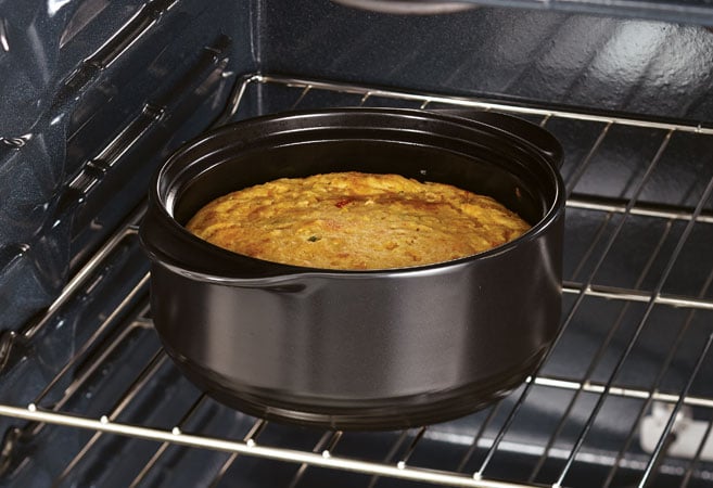 Rockcrok<sup>®</sup> baking food in oven