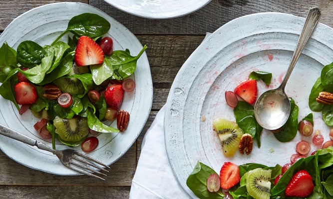 Summer Fruit & Spinach Salad