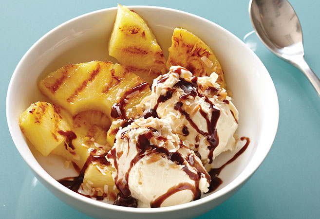 Grilled Pineapple Sundaes