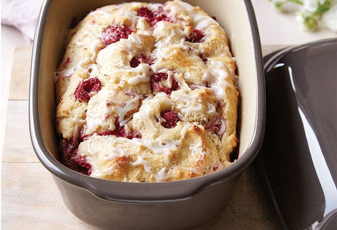 Berry Ricotta Cake with Lemon Icing