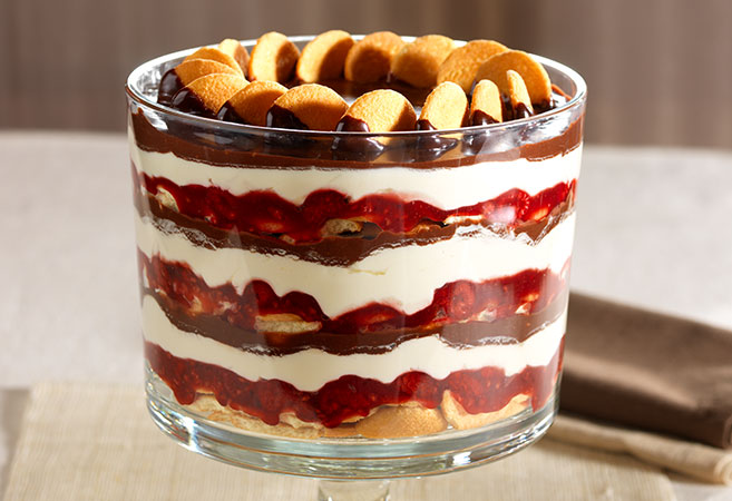Chocolate-Raspberry Cookie Trifle