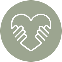 hands holding up a heart shape