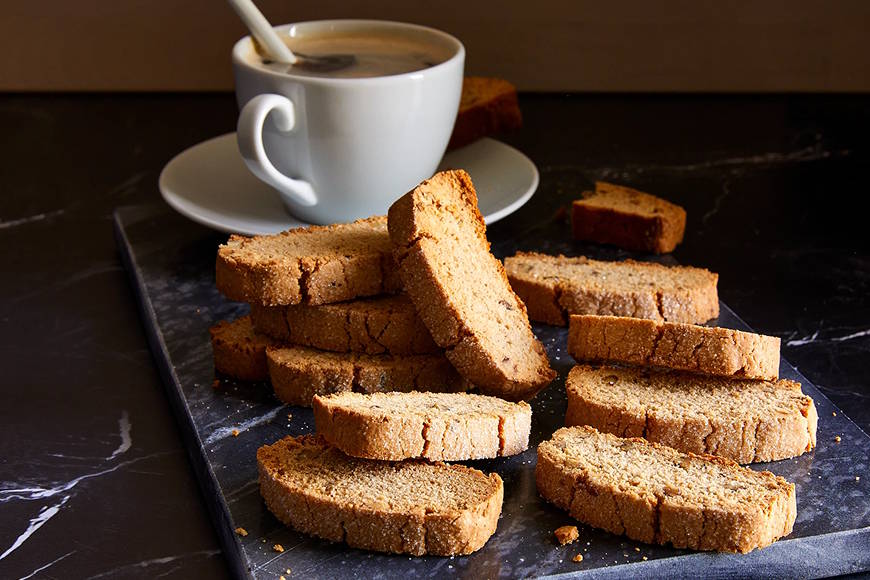 coffee with biscotti