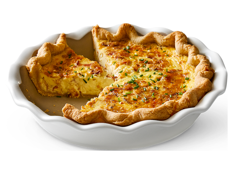 a delicious quiche