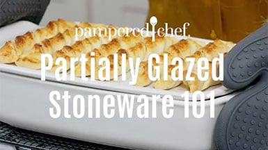 Pampered Chef Stoneware baking sheet 14.5x10.25x1 inch model 1162 New w/o  box