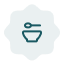 utensil over a bowl icon